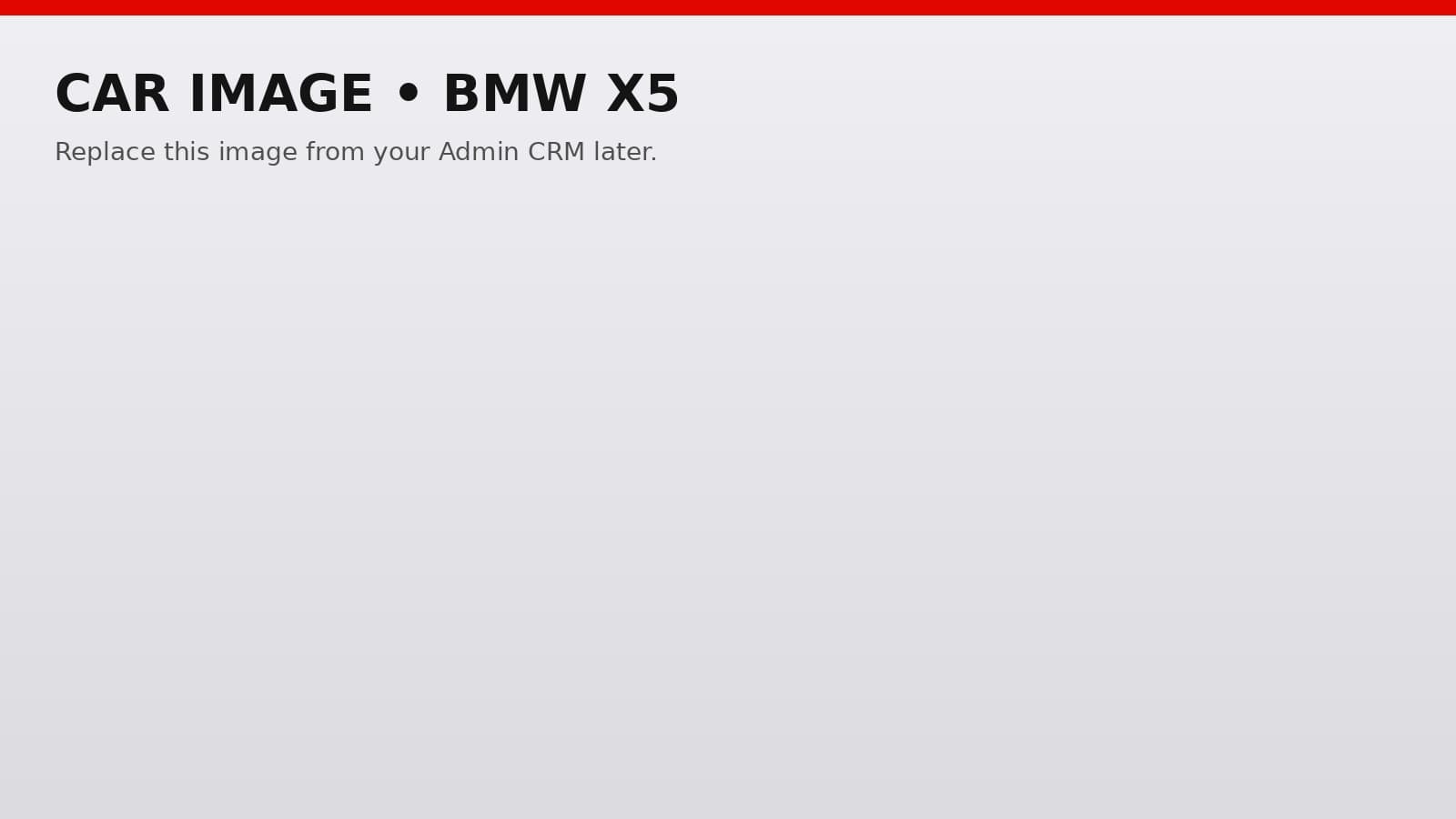 BMW X5 rental